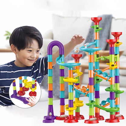 MARBLE RUN - Laberinto de Carrera de Canicas (113 piezas)